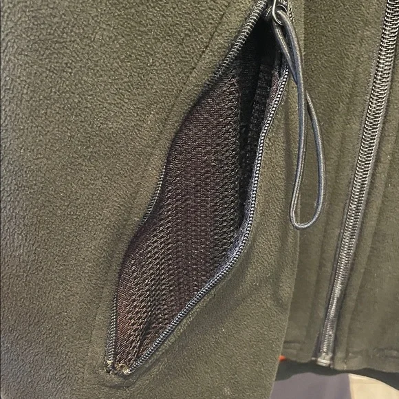 Vintage Burton Men's Black and Orange Light Weight Zip-Up Jacket - Mens Large